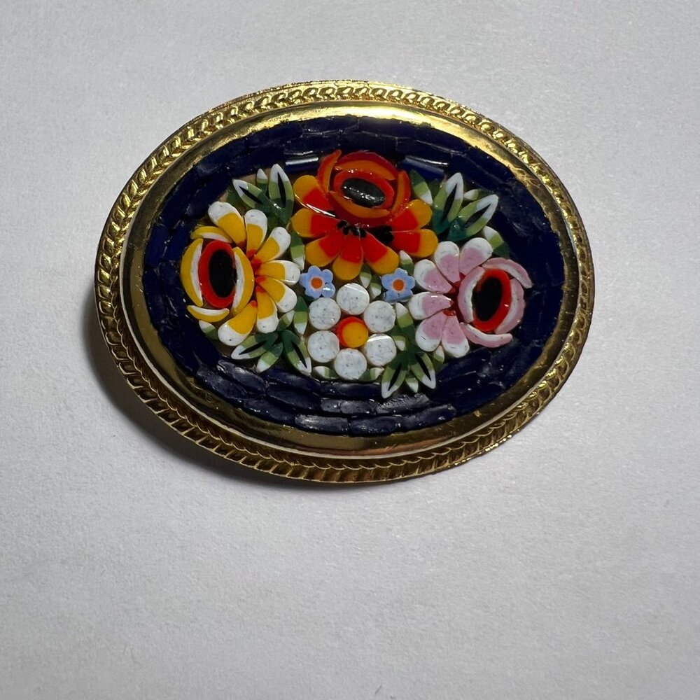 Millefiori Brooch